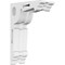 Ekena Millwork Cena Architectural Grade PVC Corbel, 1 7/8"W X 4"D X 6"H CORP01X04X06CE - alternate 1